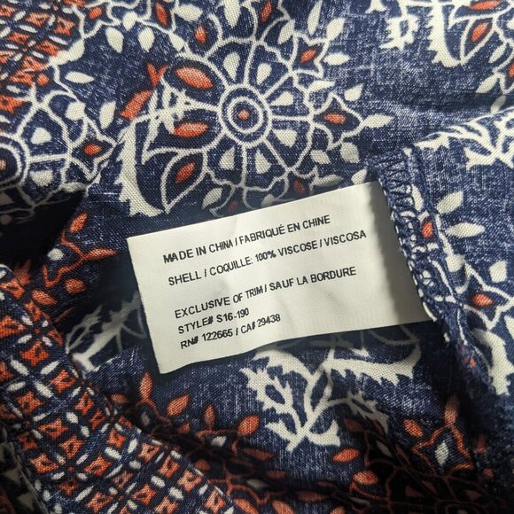 USED - Size S Womens ANAMA Short Sleeve Dress Viscose Navy - Picture 6 of 7